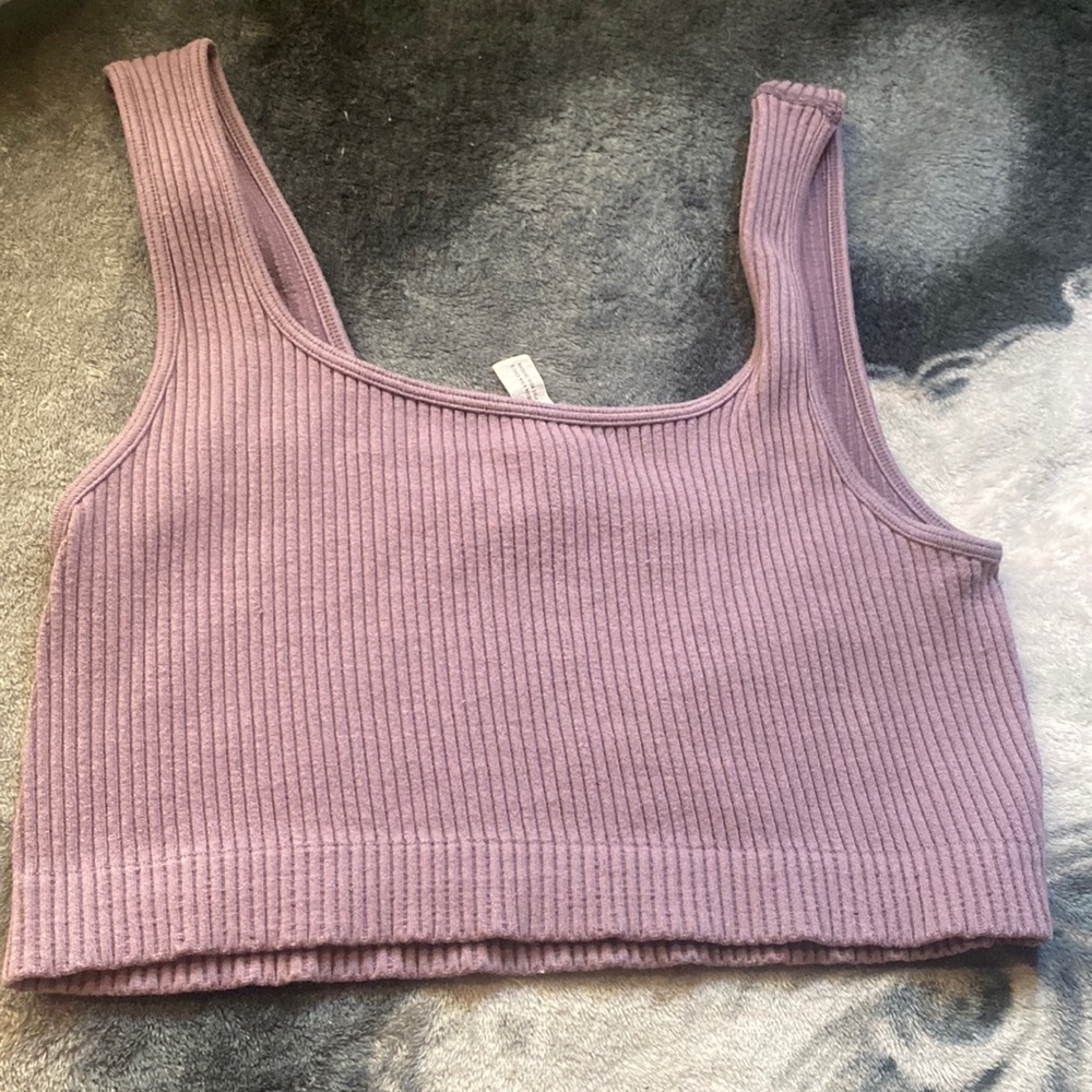 Purple crop top